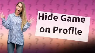 Can you hide a game from your PlayStation profile?