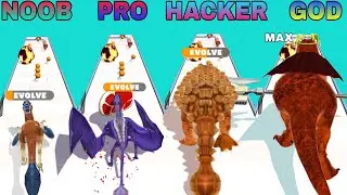 NOOB vs PRO vs HACKER vs GOD in Dinosaur Run 3D