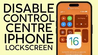 How to Disable Control Centre on Your iPhone Lock Screen iOS 16 (2023)