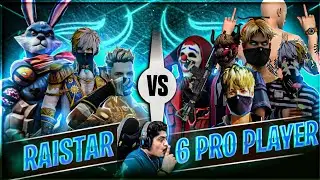 Raistar One Tap King Is Back 🤯😱 Raistar Vs 6 Pro Player GyanGaming Op Reaction - Garena Free Fire