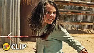 Laura vs Reavers - Fight Scene | Logan (2017) Movie Clip HD 4K