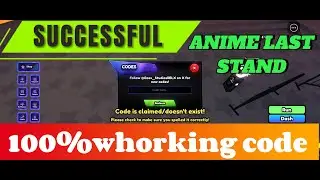 SEPTEMBER CODES | ALL WORKING CODES FOR ANIME LAST STAND IN 2024! ROBLOX ANIME LAST STAND | CODES