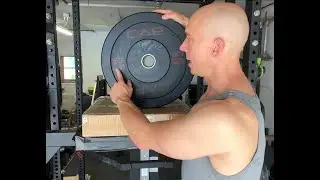 55 pound bumper plates by CAP. Unboxing and review. Amazon find