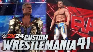 WWE 2K24 CODY RHODES CUSTOM WM41 | New WWE 2K24 Mods