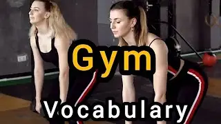 Gym vocabulary words in English 🏋️