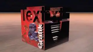 Text & Grafik PR-Würfel. (C4D R18, Animation)