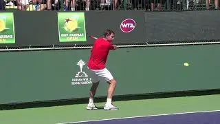 Stan Wawrinka Backhand Slice Slow Motion - Tennis Backhand Slice Technique