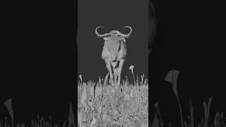 First Time Tried Running Gnu Animation #art #3danimation | Blender Animation