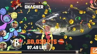 How to catch monster gnasher fish in caddo lake:FISHING MASTER 2024-Part-1