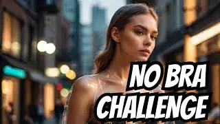 [4K] Transparent Clothes Try on Haul  No Bra Challenge (2024)
