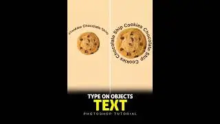 Type on objects shape in Adobe Photoshop Tutorial #shorts #ytshorts #tips #photoshop #tutorial