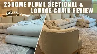 Redecorating Living Room Space: 25home Plume Sectional & Lounge Chair Review | Stylish & Comfy