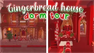 TOURING A GINGER BREAD CASTLE DORM IN ROYALE HIGH🤩🍭🍫 *-4 MILLON DIAMONDS💎* | Royale High