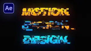 Make Hi-Tech Glitch Text Animation in After Effects - After Effects Tutorial - No Plugins