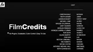 Film Credits (After Effects template)