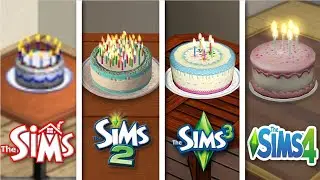 Sims 1 vs Sims 2 vs Sims 3 vs Sims 4 - Birthdays