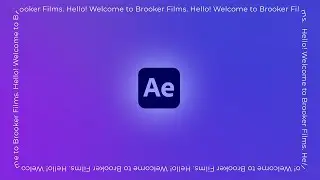 Scrolling Border Text Animation in Adobe After Effects 2024