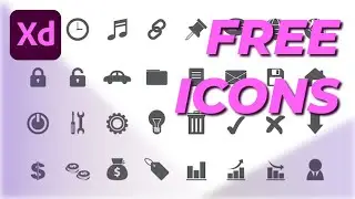Free Icons for Your Adobe XD & UX UI Projects | Adobe XD tutorial
