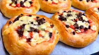 Как быстро сделать идеальное тесто для пиццы. Домашние мини пиццы