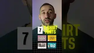 7 FONTS for T-Shirt Designers!