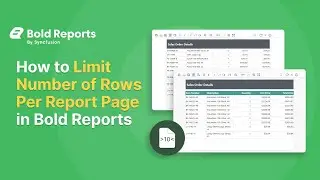 How to Limit the Number of Rows per Page in an RDL Report | Bold Reports