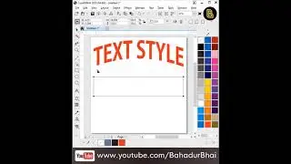 How To Use Envelop Tool In Corel Draw, How to Curve & Warp Text In Corel Draw 2019 #Shorts