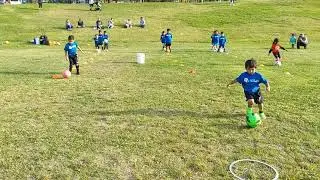 U5 Soccer dribbling skills