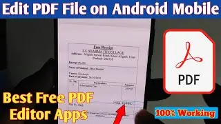 How to Edit PDF File in Android Mobile Phone