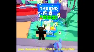 Asking people if they want 75 ROBUX or mystery box. I DONATED OVER 500 ROBUX!
