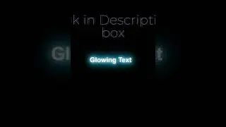 Glowing Text Animation 