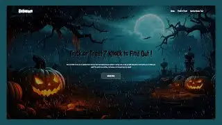 Responsive Halloween Website Design Using HTML CSS And JavaScript