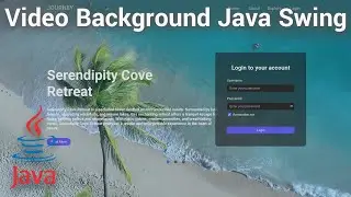 Java Swing Creating Login Form with Video Background using VLCJ