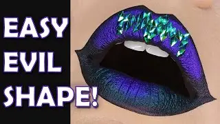 A spooky villain lip Halloween makeup tutorial – easy to follow!