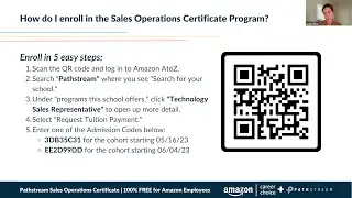 Amazon Career Choice Sales Operations Certificate Program