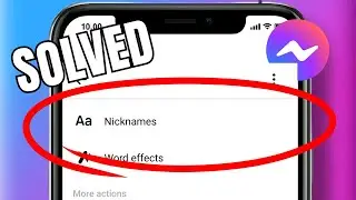 HOW TO SET NICKNAMES OF ANY PERSON ON MESSENGER