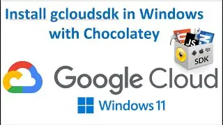 Install Google Cloud SDK in Windows | gcloudsdk | Windows | Chocolatey #Shorts