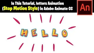 Text Animation in Stop Motion Style | stop motion animation in Animate cc