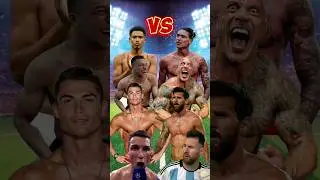 Tattooed Footballers VS Without Tattoos Footballers 🥊😱(Ronaldo, Mbappe, Bellingham, Messi, The Rock)