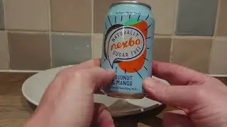 British Man Tries Nexba Sugar Free Coconut & Mango Sparkling Water