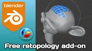 Great free addon for retopology in Blender | Polyquilt add-on