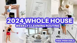 2024 WEEKLY CLEANING ROUTINE | CLEAN WITH ME | WHOLE HOUSE CLEANING MOTIVATION | JAMIE'S JOURNEY