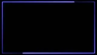 Blue Laser Frame Glow Turn Animation Green Screen - No Copyright,  Stock Animations