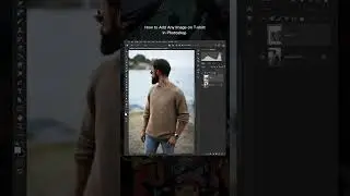 How to Add Any Image on Sweater/Tshirt in Photoshop #shorts #photoshop