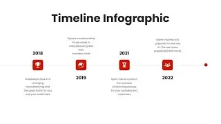 Animated Timeline Infographics Slide in Powerpoint