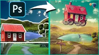 Dream House Photoshop Manipulation Speed Art Tutorial