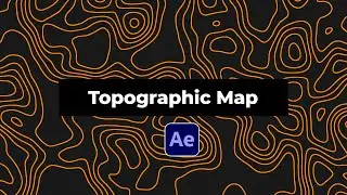 Create Topographic Map Animated Backgrounds in After Effects | Tutorial