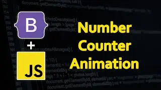 Animated Number Counter using Bootstrap 5 and JavaScript