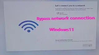 Bypass internet connection in Windows 11 the first time start after installation