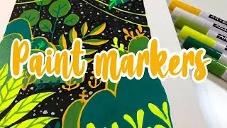 PAINTING WITH MARKERS?! // Arteza Paint Markers and Watercolor Pads