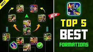 Top 5 Best Custom Formations After New Update v4.1.0 🔥😍 | eFootball 2025 Mobile